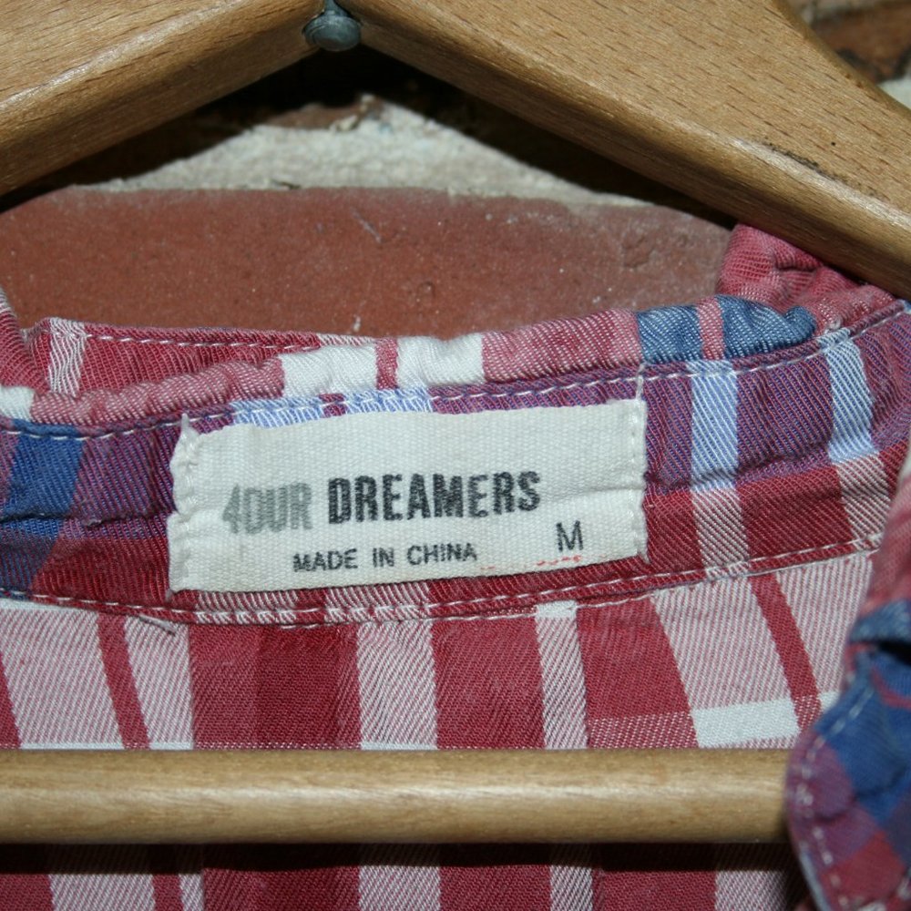Anthropologie 4 Our Dreamers Soft Plaid Button Up - Picture 2 of 4